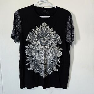 Black and Gray Graphic Tee